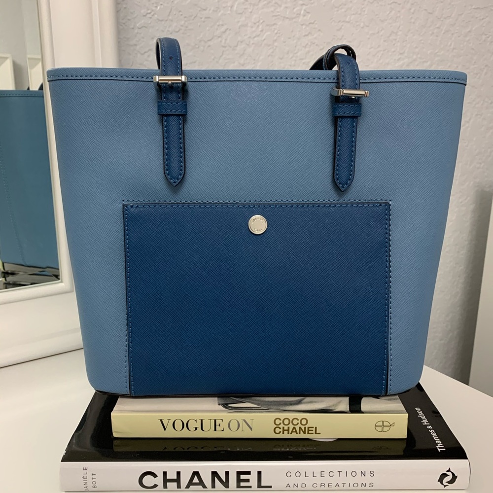 NWOT - Michael Kors Steel Blue Pocket Tote